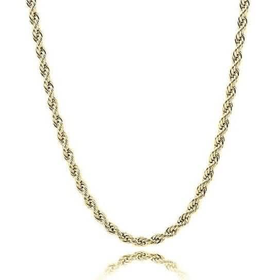 Chaîne corde finition poli miroir en Gold Filled
