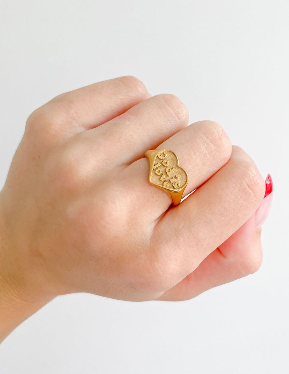 Bague Or Dieu est Amour