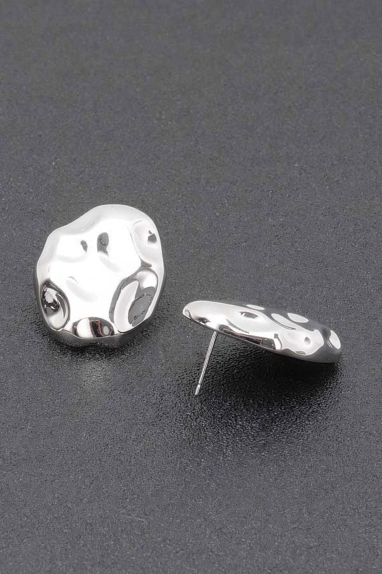 Boucle d'oreille en métal plaqué or
