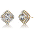 Boucles d'oreilles clous plaqué or