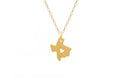 Collier en or 14 carats laminé Texas State