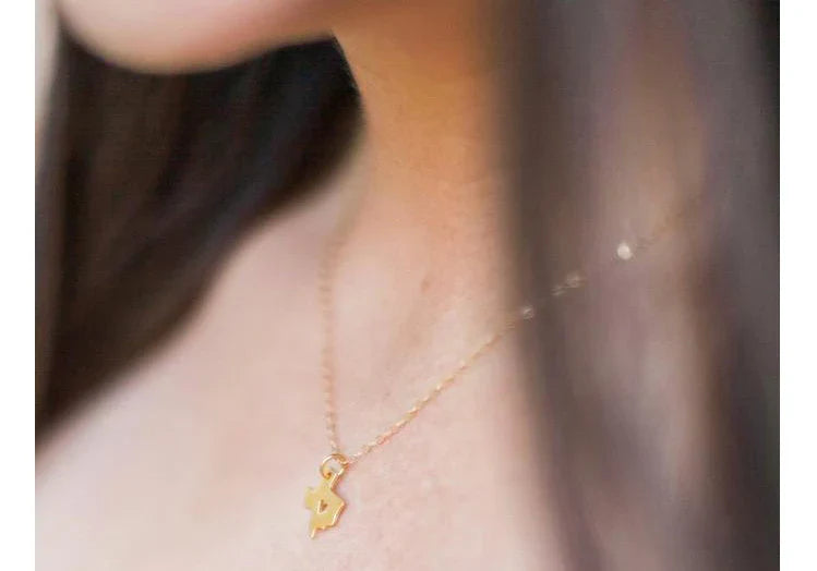 Collier en or 14 carats laminé Texas State