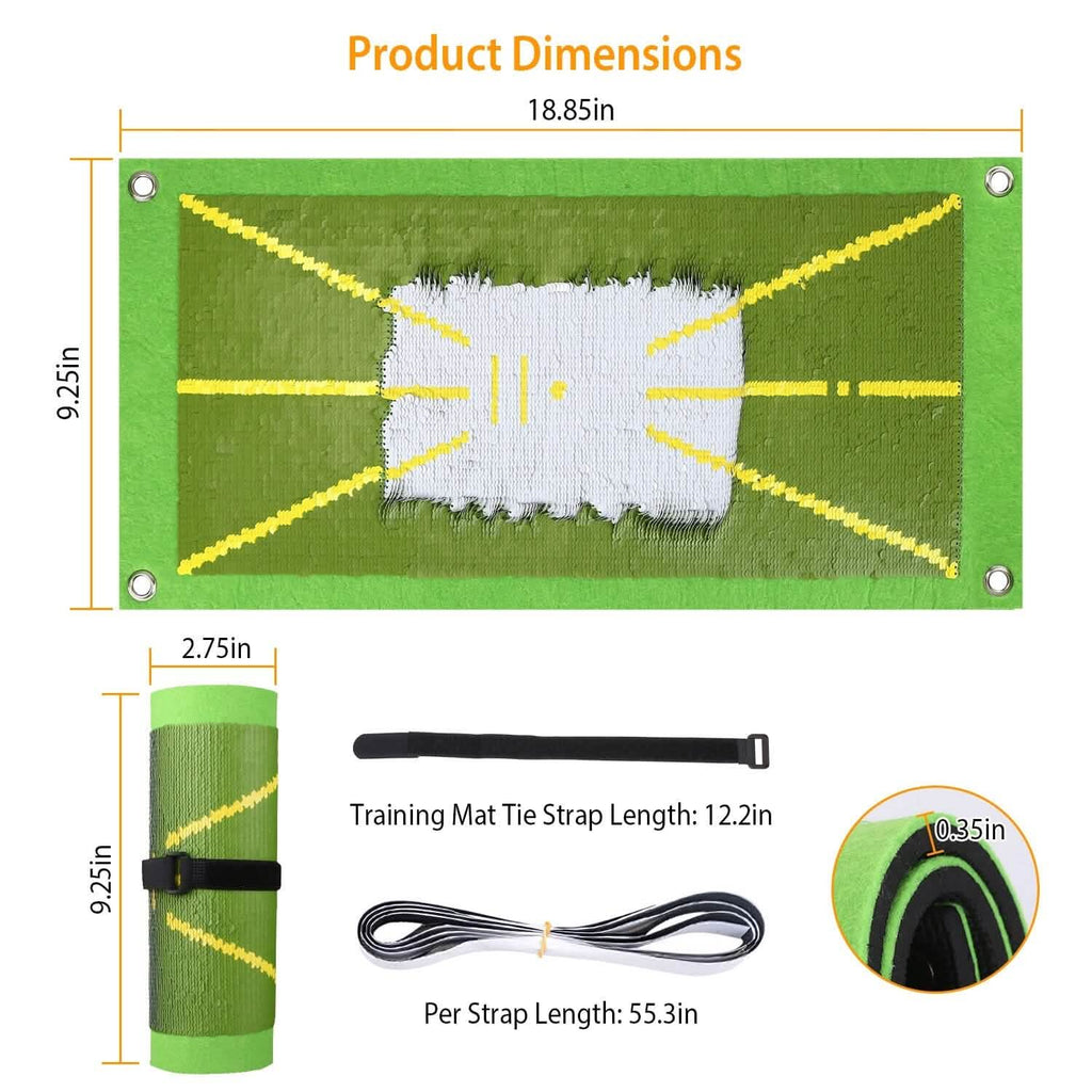 Tapis d'entraînement de golf pour la détection de l'élan et le retour sur la trajectoire de frappe