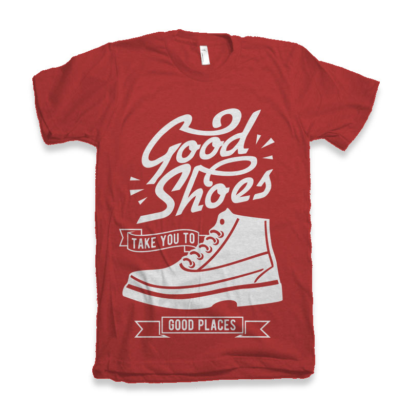 Good Shoes T-shirt graphique à manches courtes pour homme en viscose de bambou/coton biologique