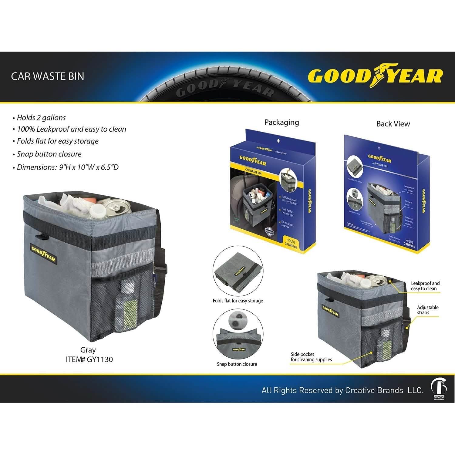 Poubelle de voiture Goodyear