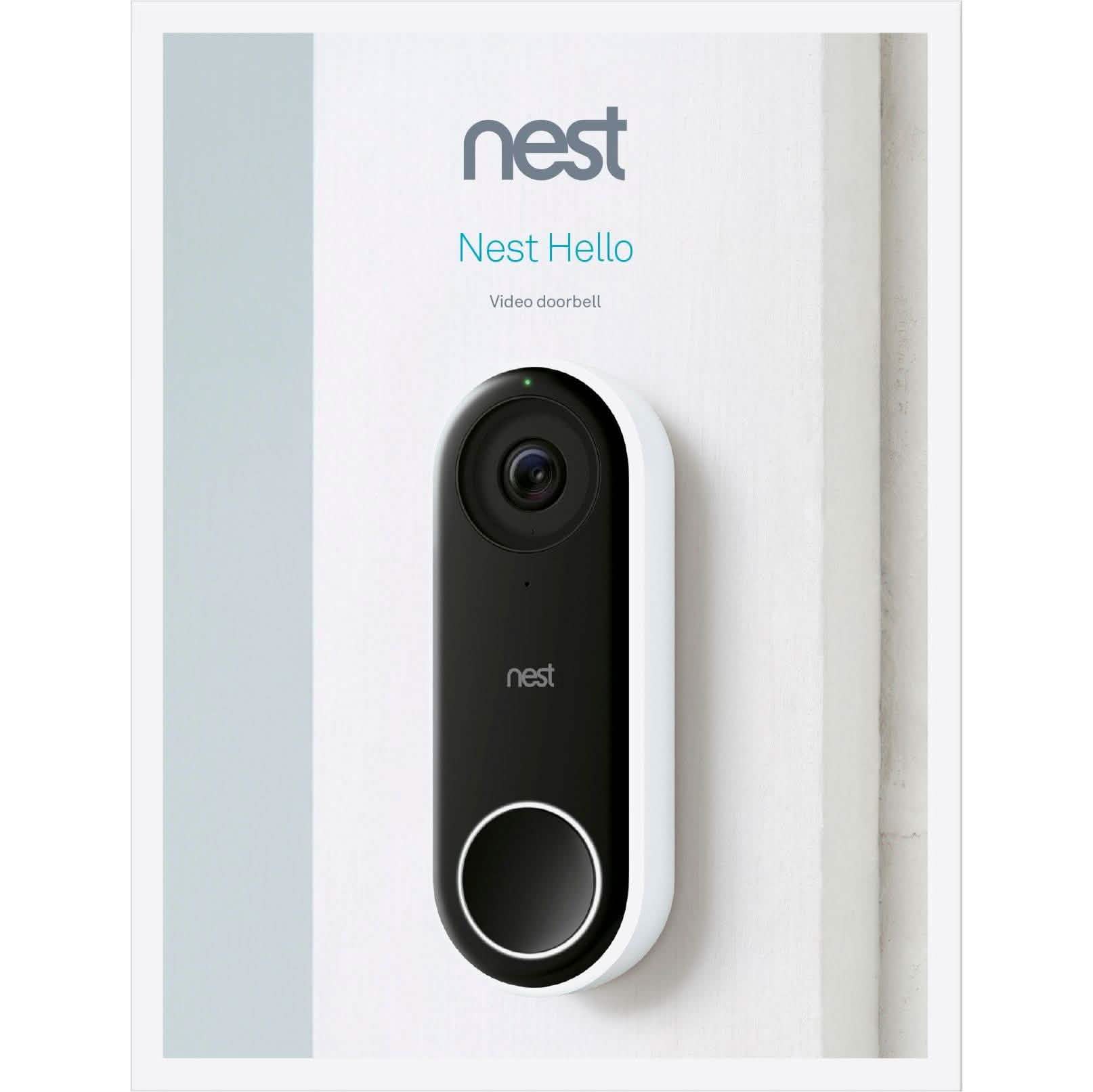 Google - Sonnette vidéo Wi-Fi intelligente Nest Hello