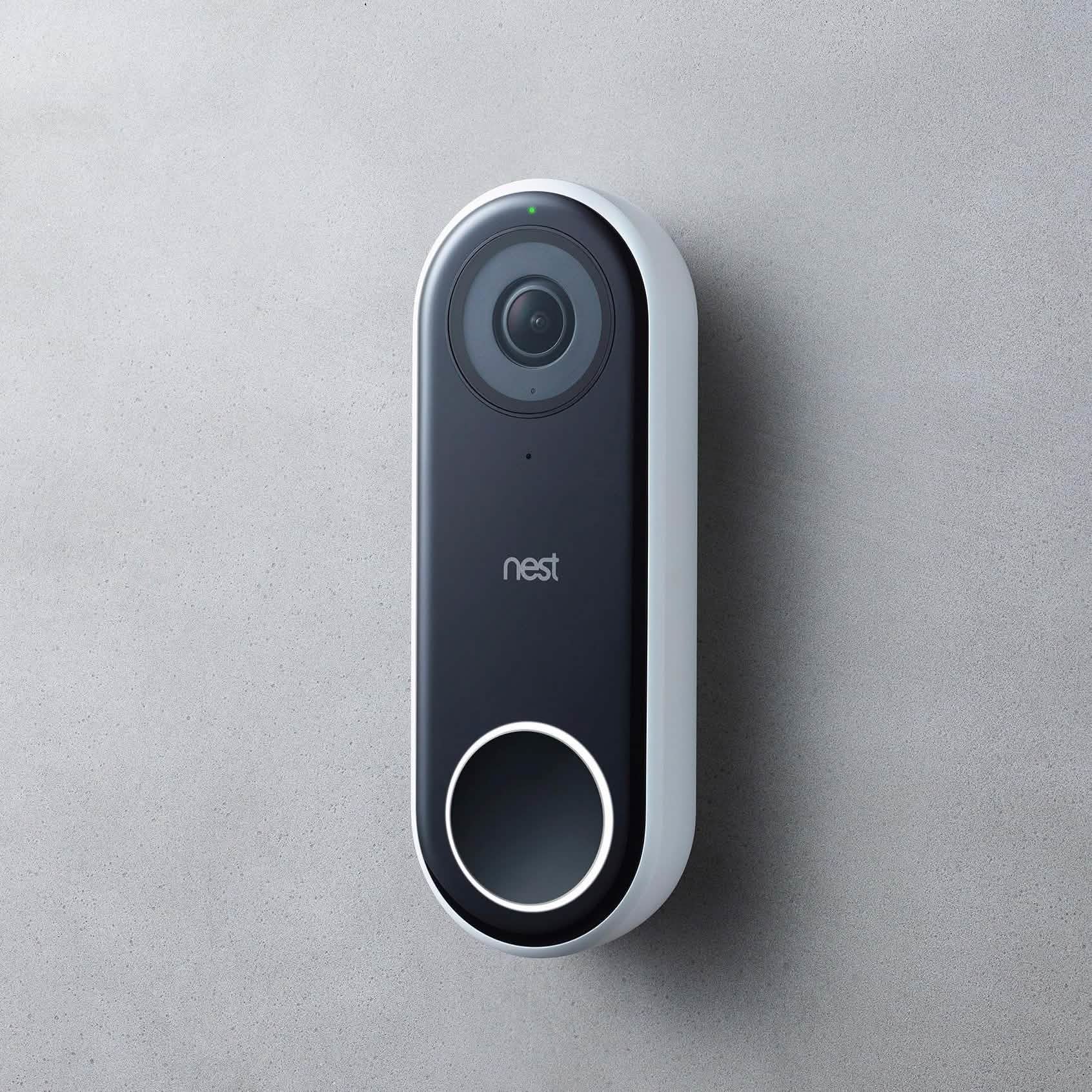 Google - Sonnette vidéo Wi-Fi intelligente Nest Hello