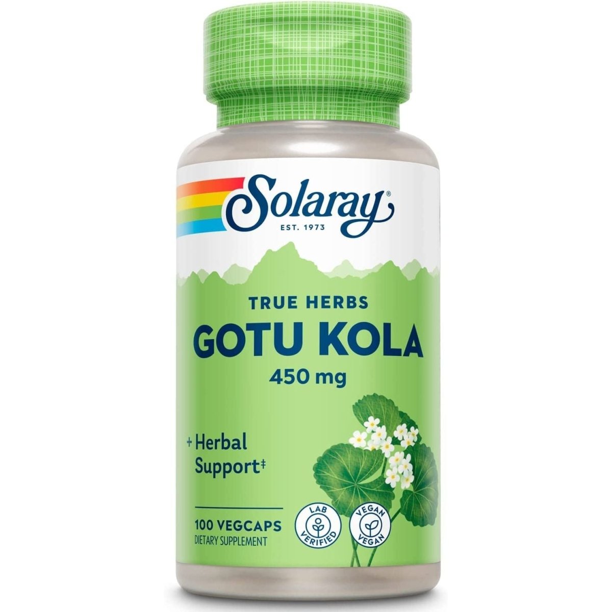 Gotu Kola 450mg Solaray 100 VéGéCaps