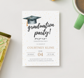 Invitation de fête de remise des diplômes modifiable – Modèle Canva
