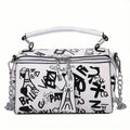 Sac bandoulière tendance graffiti pour femme