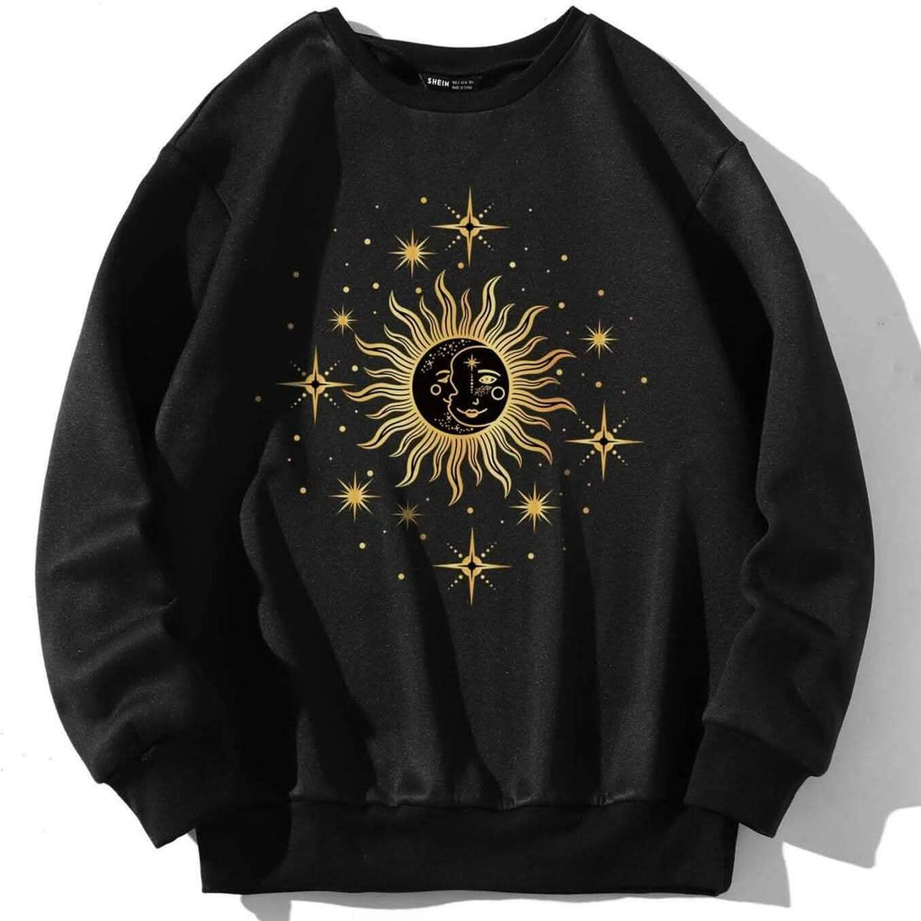 Sweat-shirt thermique imprimé graphique