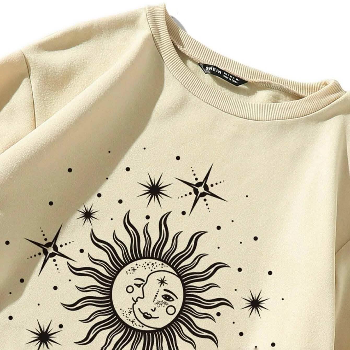 Sweat-shirt thermique imprimé graphique