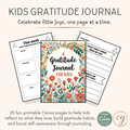 Kids Gratitude Journal – 25-Page Canva Template with Prompts & Reviews