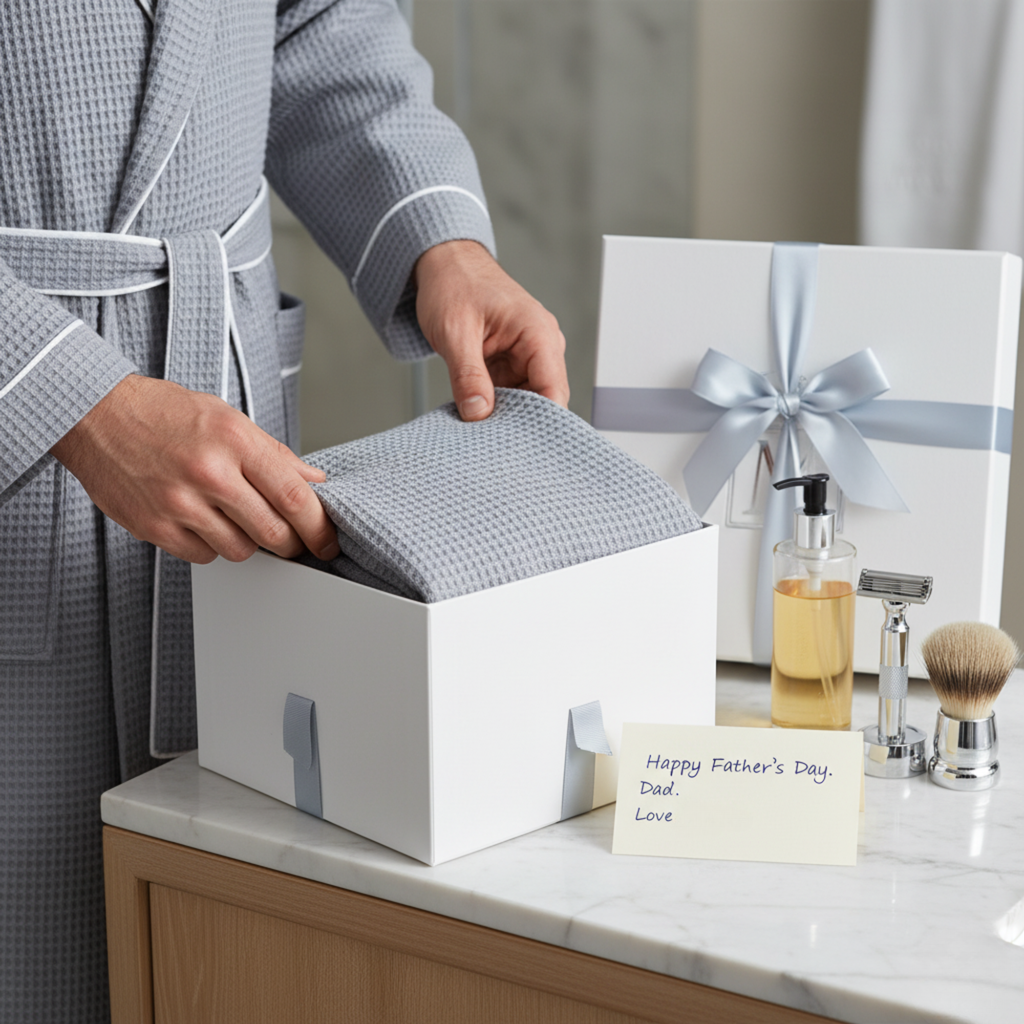 Peignoir gaufré de qualité supérieure pour homme