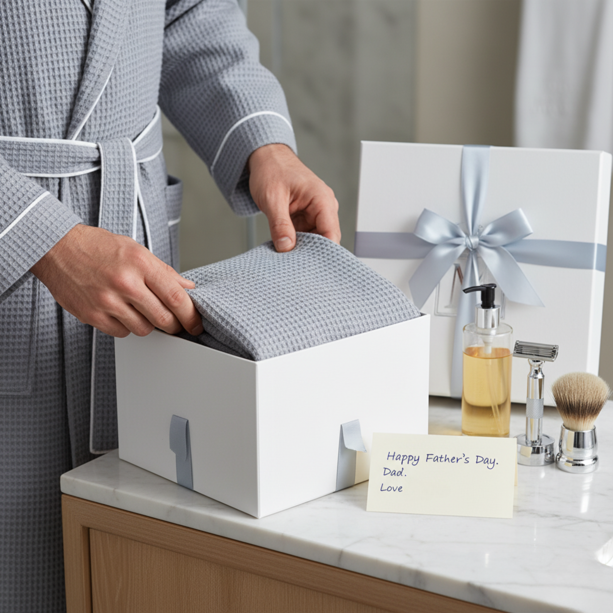 Peignoir gaufré de qualité supérieure pour homme