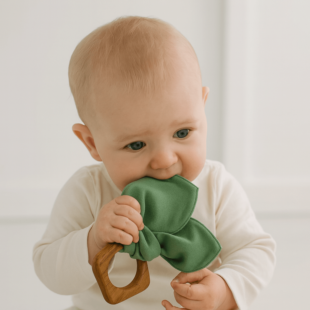 oreilles de dentition | vert basilic