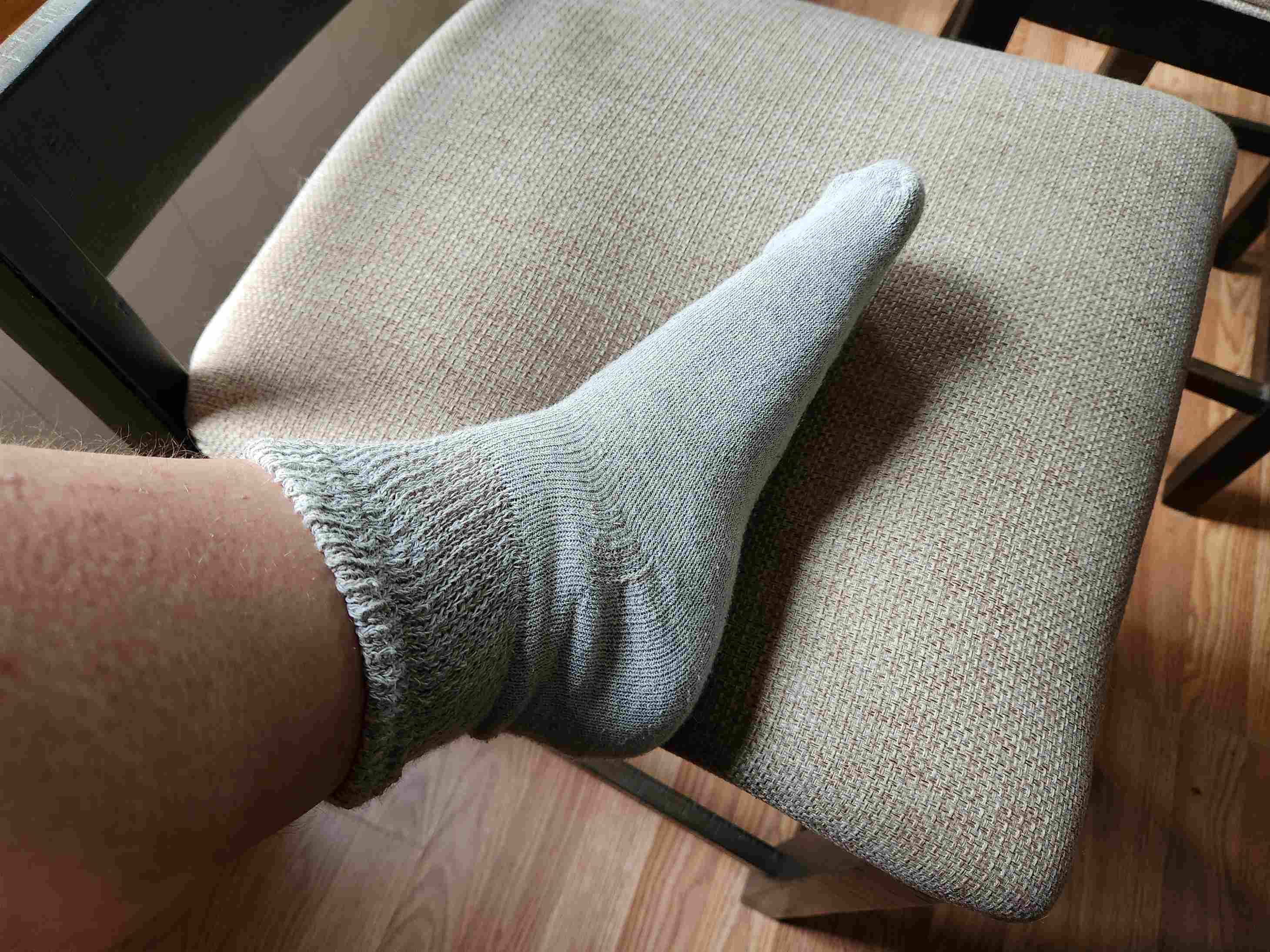 Chaussettes de cheville diabétiques en coton pour hommes (assorties)
