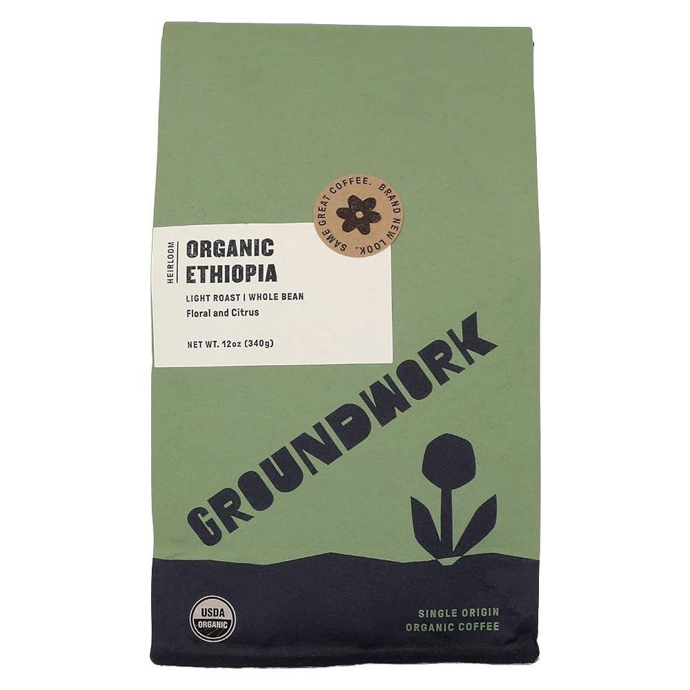 Groundwork Coffee - Grains de café éthiopiens torréfaction légère (340 g)
