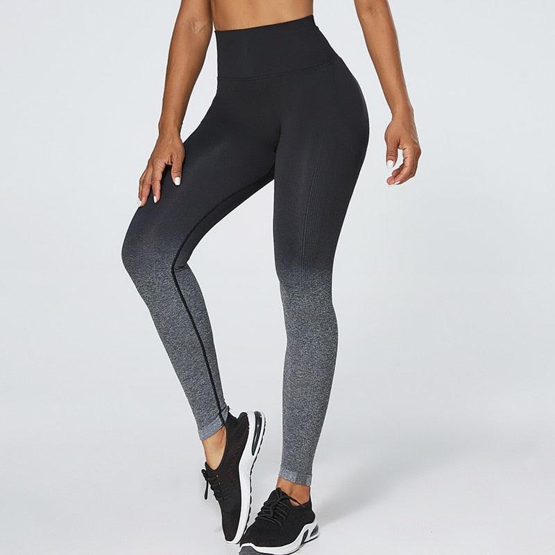 Legging de sport pour femmes, pantalon de yoga gainant, anti-cellulite, extensible, pour l'entraînement, le fitness, le jogging, la course.