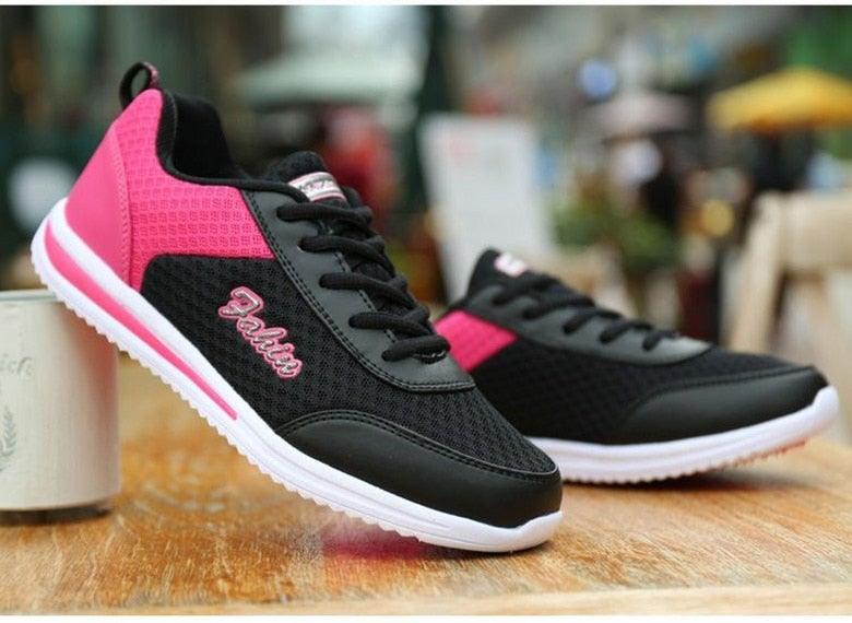 Baskets de sport respirantes pour femmes, chaussures décontractées, baskets de course légères en maille, tennis décontractées, chaussures de marche tendance pour femmes