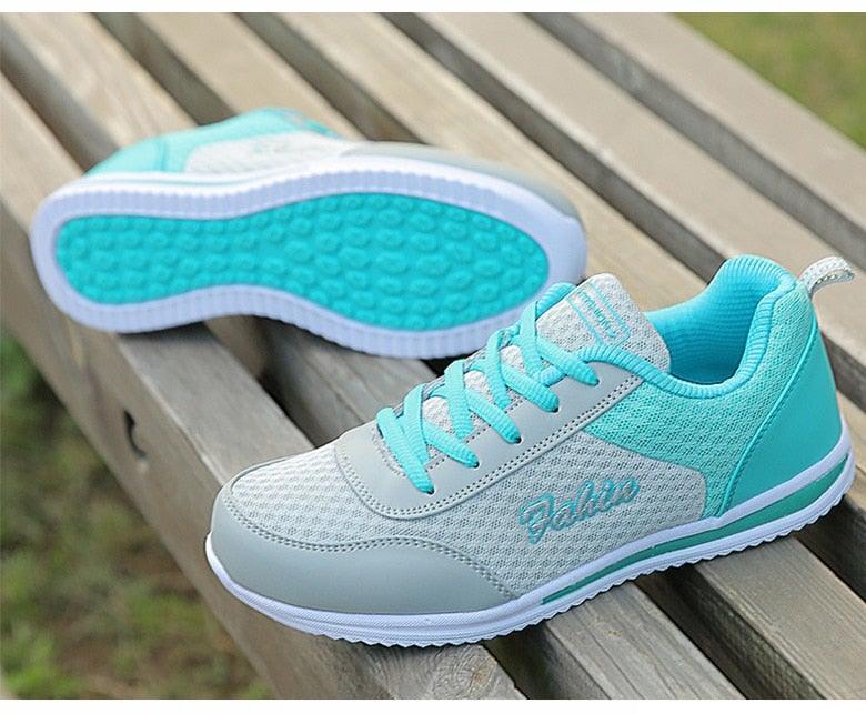 Baskets de sport respirantes pour femmes, chaussures décontractées, baskets de course légères en maille, tennis décontractées, chaussures de marche tendance pour femmes