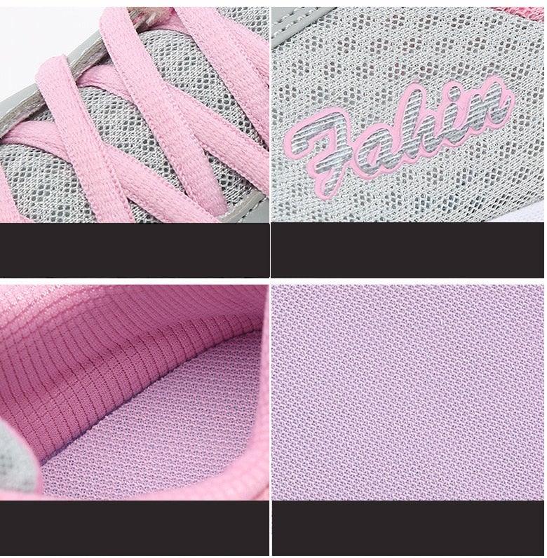 Baskets de sport respirantes pour femmes, chaussures décontractées, baskets de course légères en maille, tennis décontractées, chaussures de marche tendance pour femmes