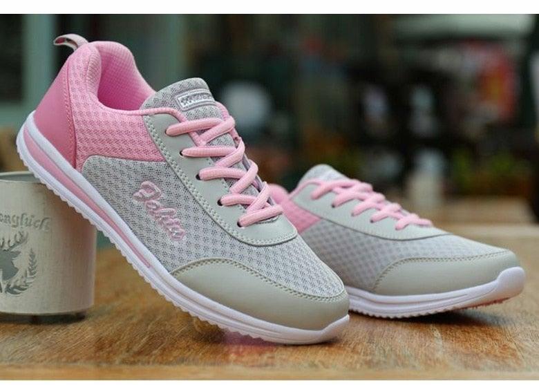 Baskets de sport respirantes pour femmes, chaussures décontractées, baskets de course légères en maille, tennis décontractées, chaussures de marche tendance pour femmes