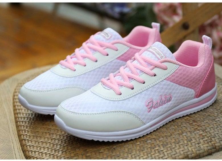 Baskets de sport respirantes pour femmes, chaussures décontractées, baskets de course légères en maille, tennis décontractées, chaussures de marche tendance pour femmes