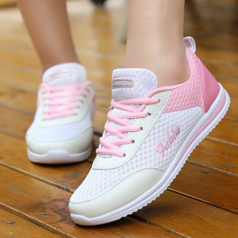 Baskets de sport respirantes pour femmes, chaussures décontractées, baskets de course légères en maille, tennis décontractées, chaussures de marche tendance pour femmes
