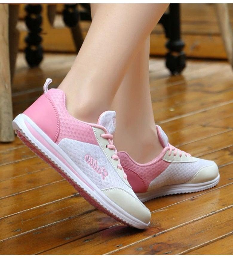 Baskets de sport respirantes pour femmes, chaussures décontractées, baskets de course légères en maille, tennis décontractées, chaussures de marche tendance pour femmes