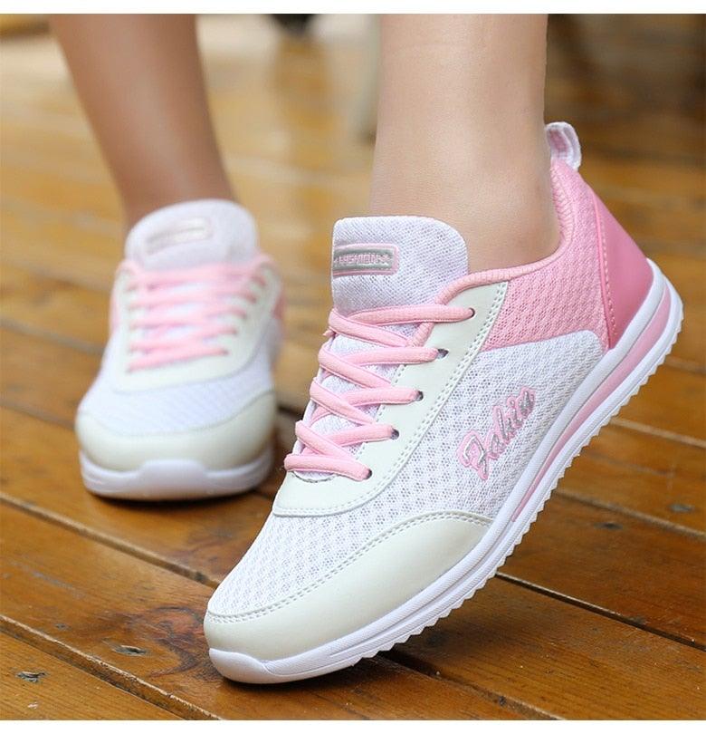 Baskets de sport respirantes pour femmes, chaussures décontractées, baskets de course légères en maille, tennis décontractées, chaussures de marche tendance pour femmes