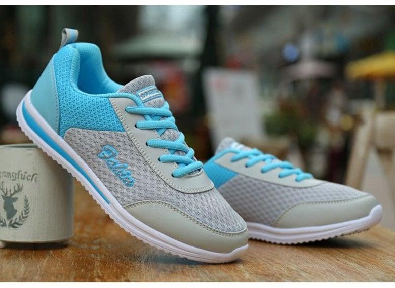Baskets de sport respirantes pour femmes, chaussures décontractées, baskets de course légères en maille, tennis décontractées, chaussures de marche tendance pour femmes