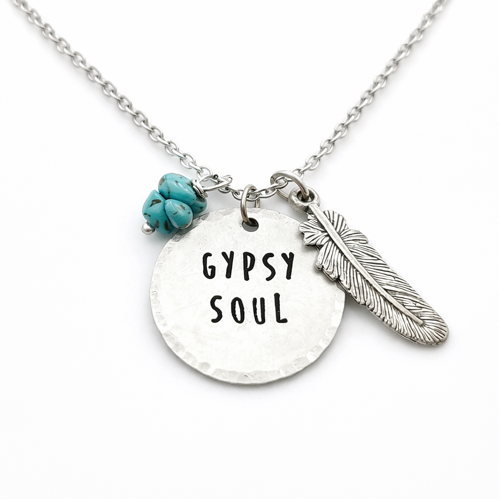 Collier Gypsy Soul – Bijou Bohème Unique Fait Main Estampillé
