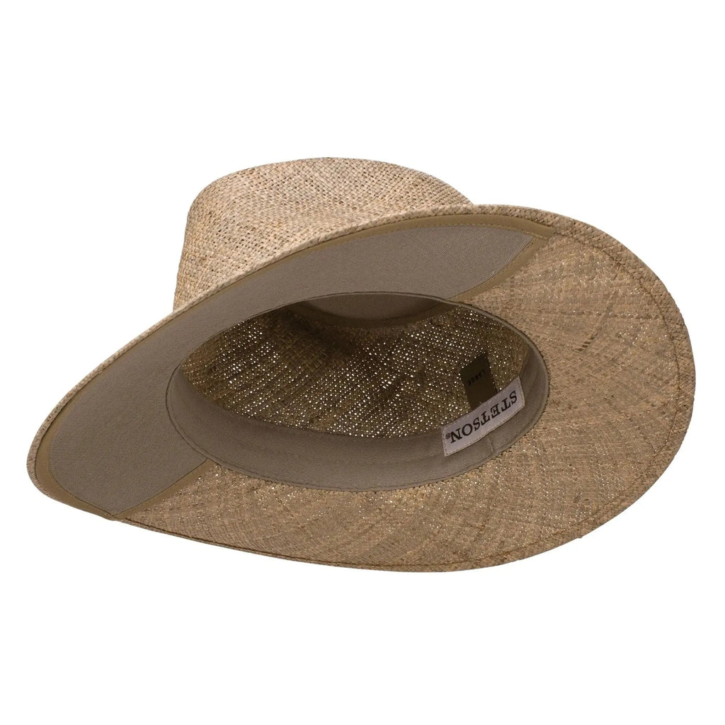 Stetson Alder – Chapeau de soleil en paille style Fédora avec protection UPF 50+