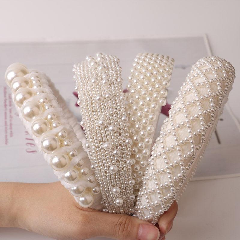 Serre-tête pour femmes, bandeaux doux pour femmes, bandeaux perlés, accessoires pour cheveux magnifiques pour femmes
