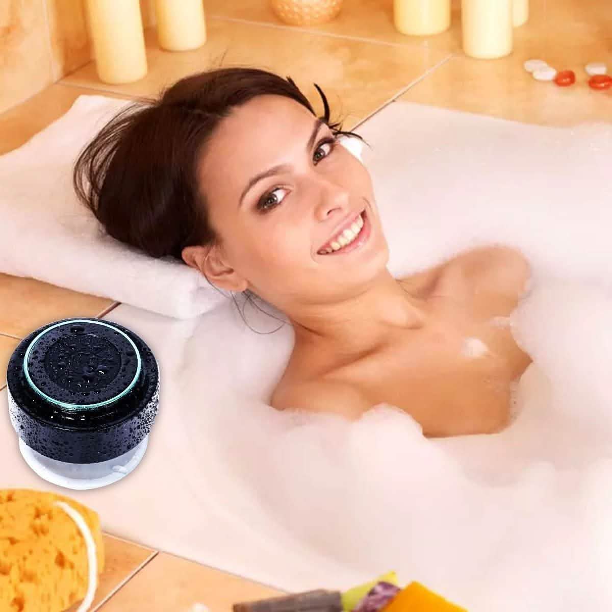 Haut-parleur portable sans fil étanche HAISSKY avec radio FM et ventouse