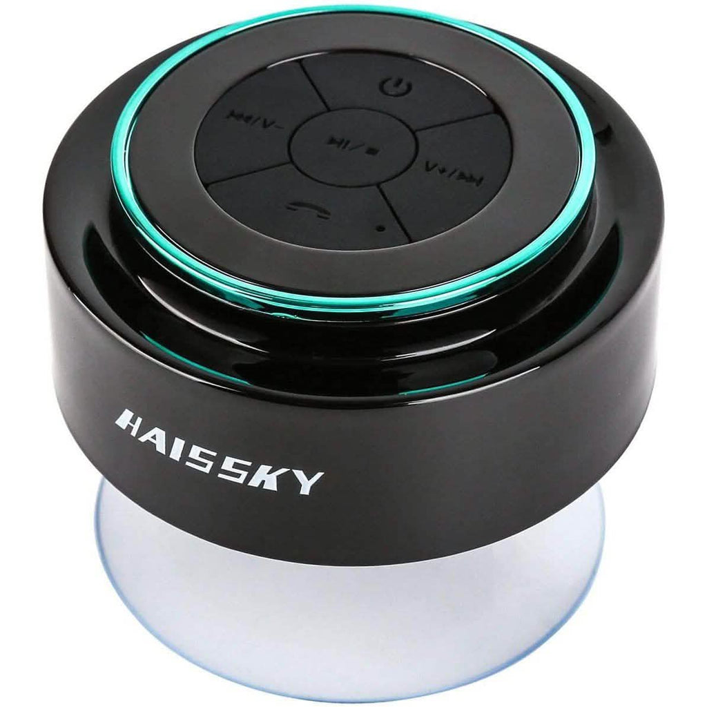 Haut-parleur portable sans fil étanche HAISSKY avec radio FM et ventouse