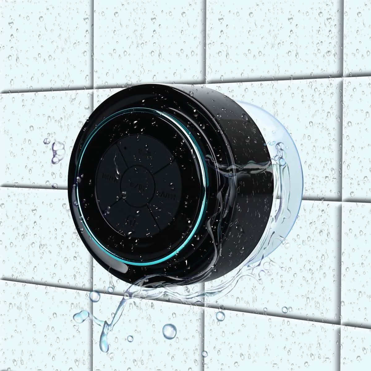 Haut-parleur portable sans fil étanche HAISSKY avec radio FM et ventouse