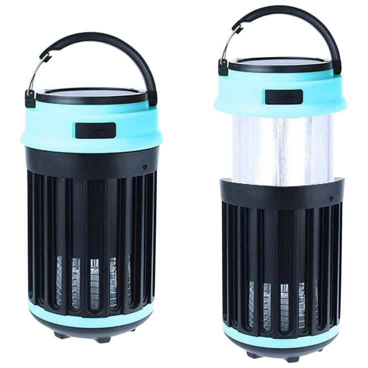Lampe-lanterne anti-moustiques LED rechargeable solaire d'extérieur Hakol