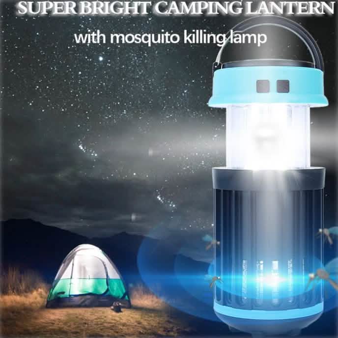 Lampe-lanterne anti-moustiques LED rechargeable solaire d'extérieur Hakol