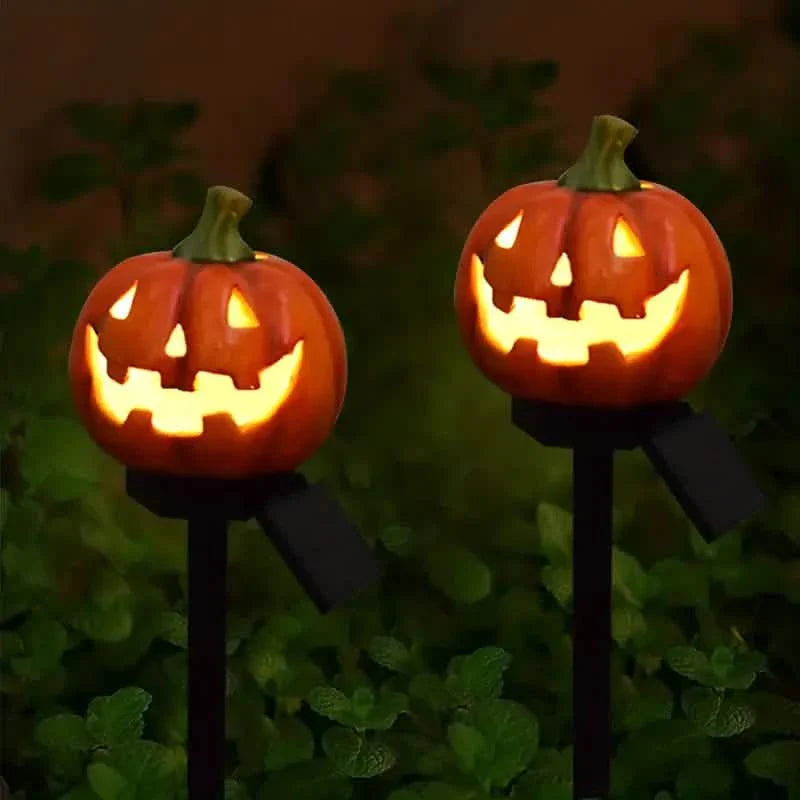 Lanterne solaire citrouille d'Halloween