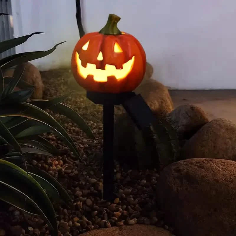 Lanterne solaire citrouille d'Halloween