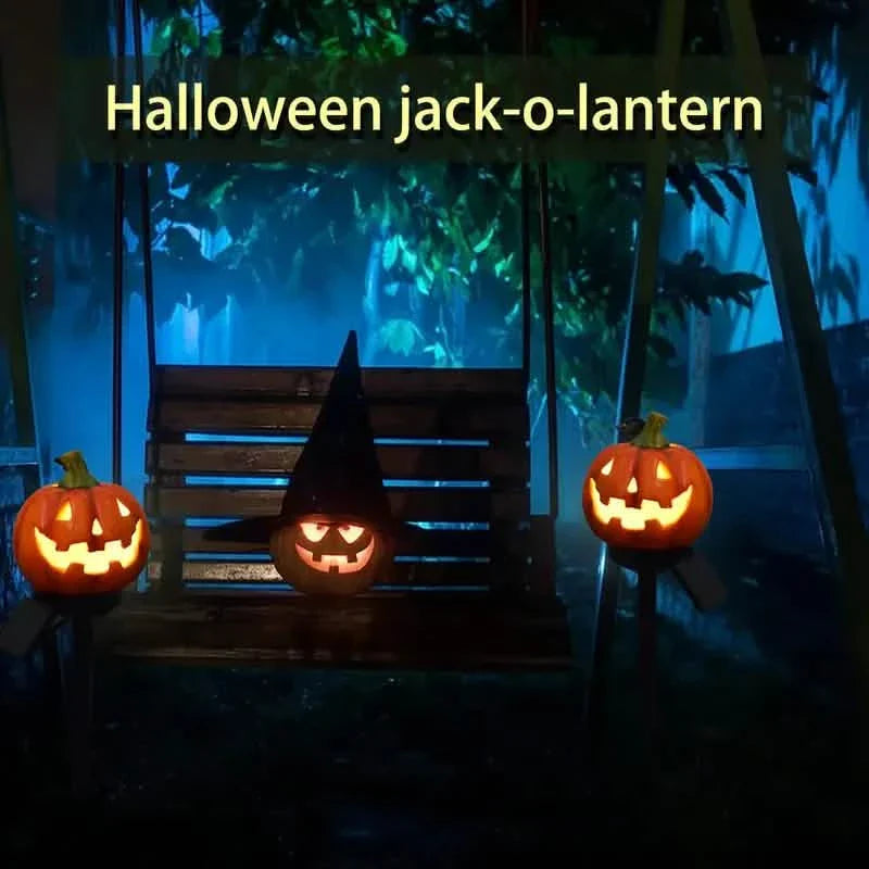 Lanterne solaire citrouille d'Halloween