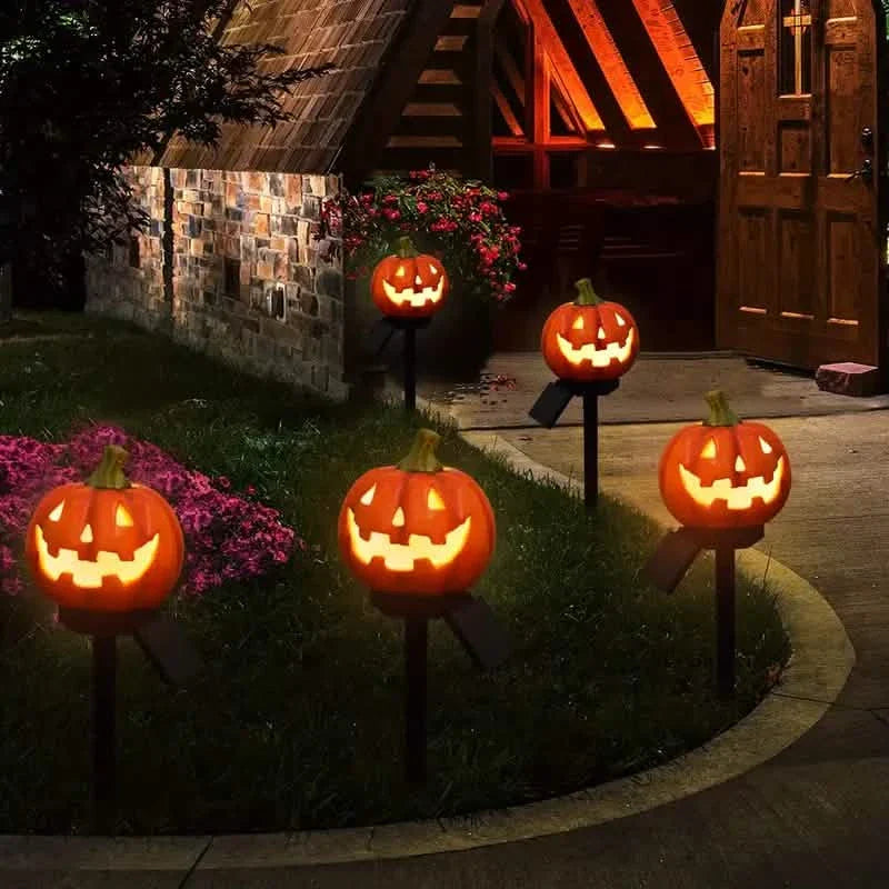 Lanterne solaire citrouille d'Halloween
