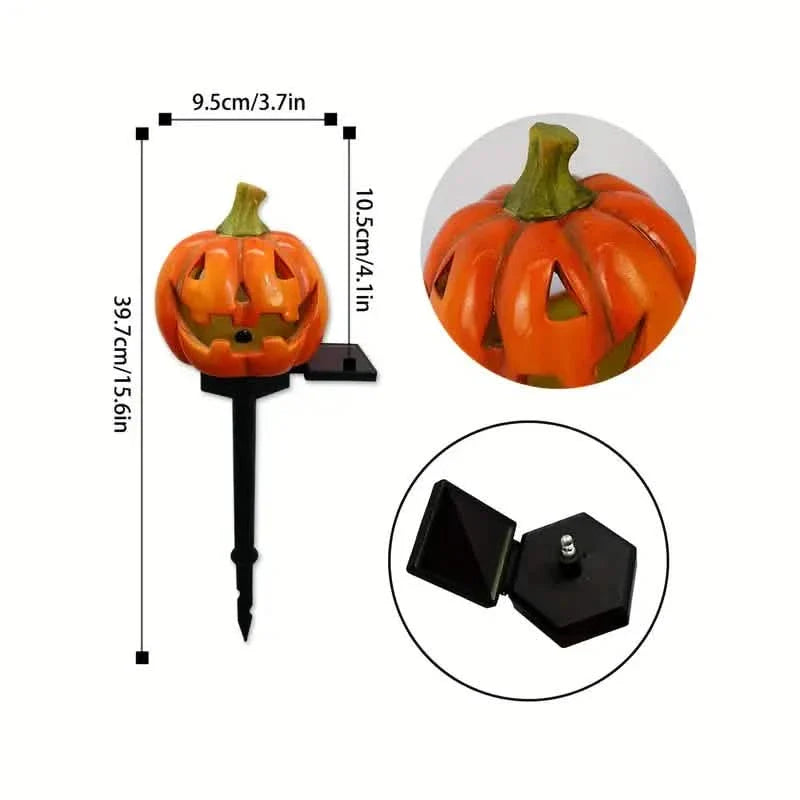 Lanterne solaire citrouille d'Halloween