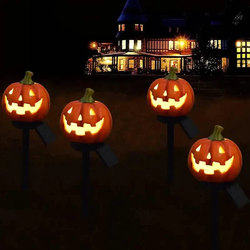 Lanterne solaire citrouille d'Halloween
