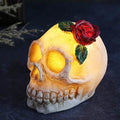 Veilleuse LED décorative Crâne en résine d'Halloween