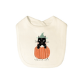 bavoir graphique | chat d'Halloween