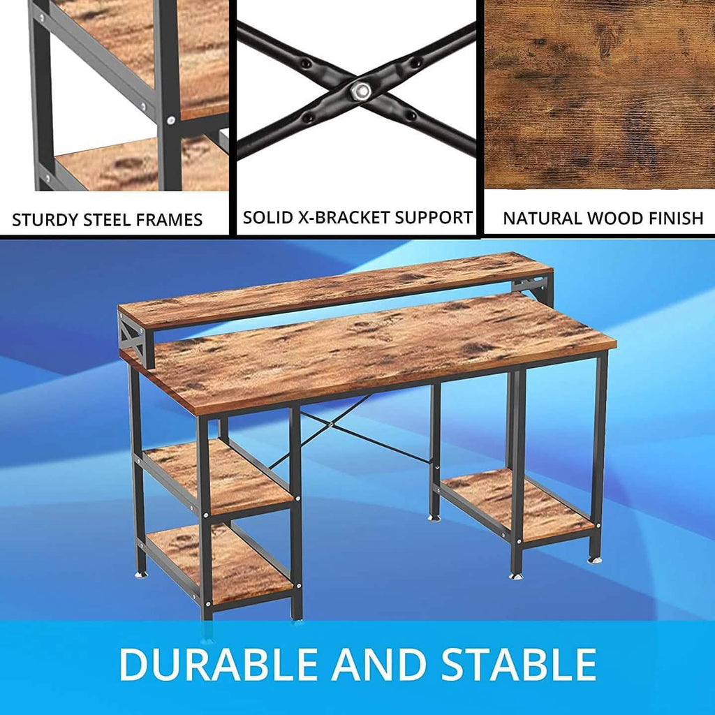 Bureau moderne de 50 pouces Halter avec rangements
