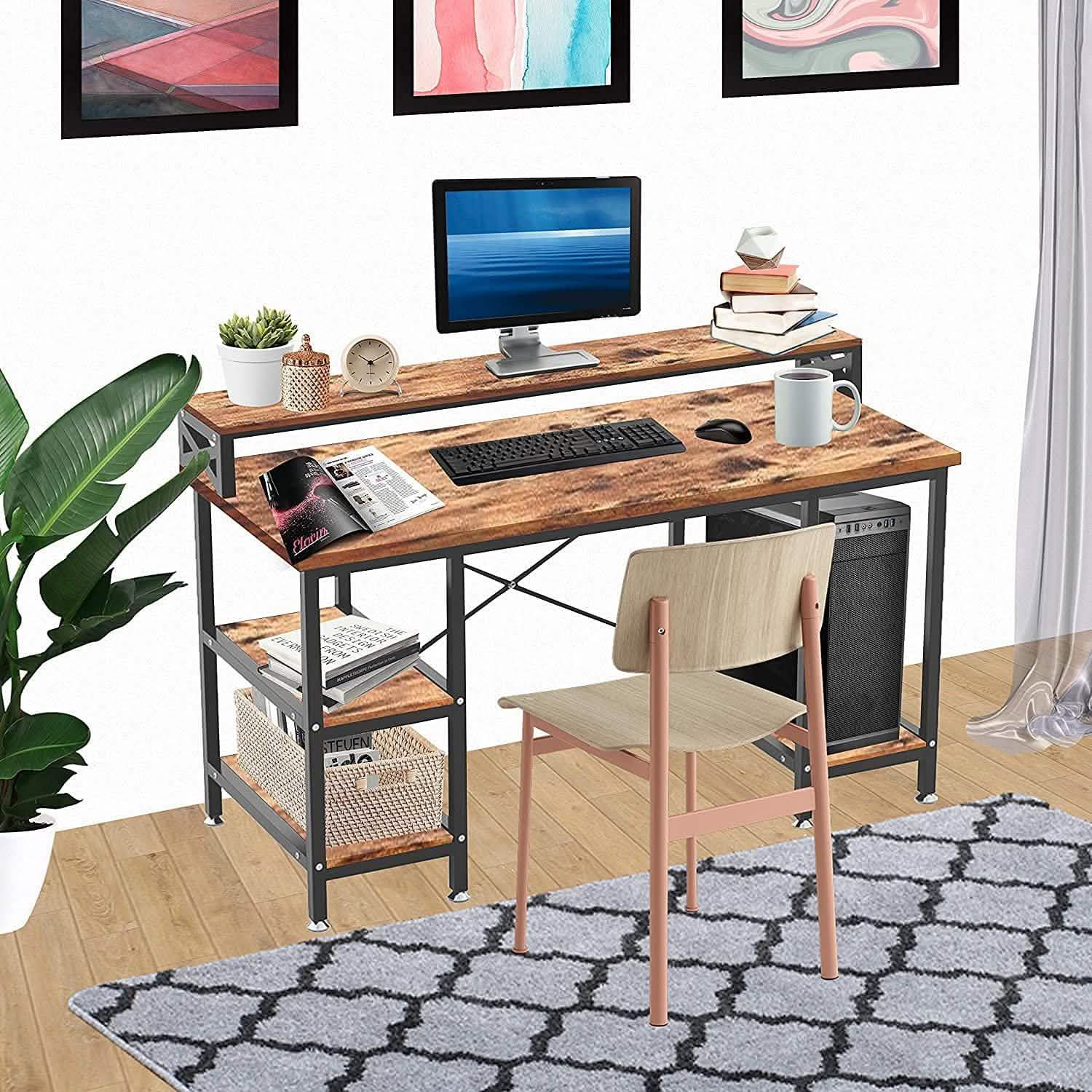 Bureau moderne de 50 pouces Halter avec rangements